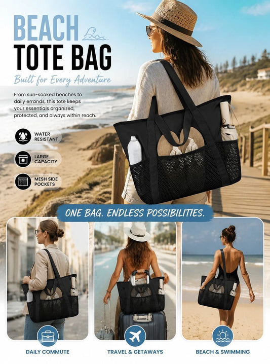 Cottesloe Tote Black - beach lifestyle