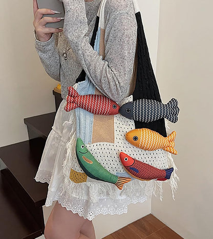 Ningaloo Reef - Boho Fringe Tote White