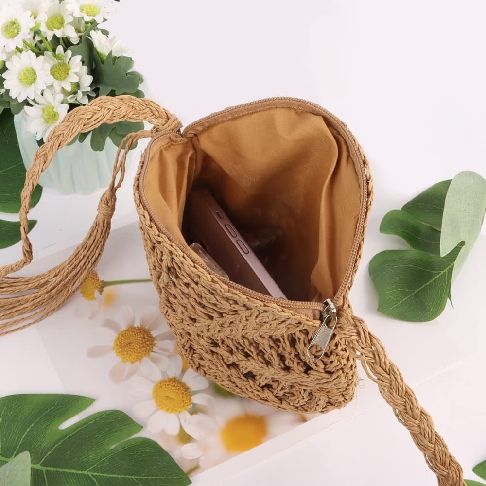 Bells Beach - Straw Round Bag