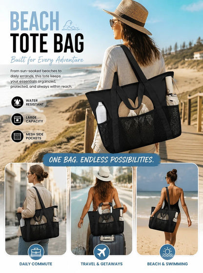 Cottesloe Tote Black - beach lifestyle