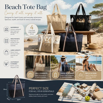 Cottesloe Tote Black - daily use