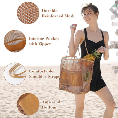 Mesh Escape - Packable Beach Tote