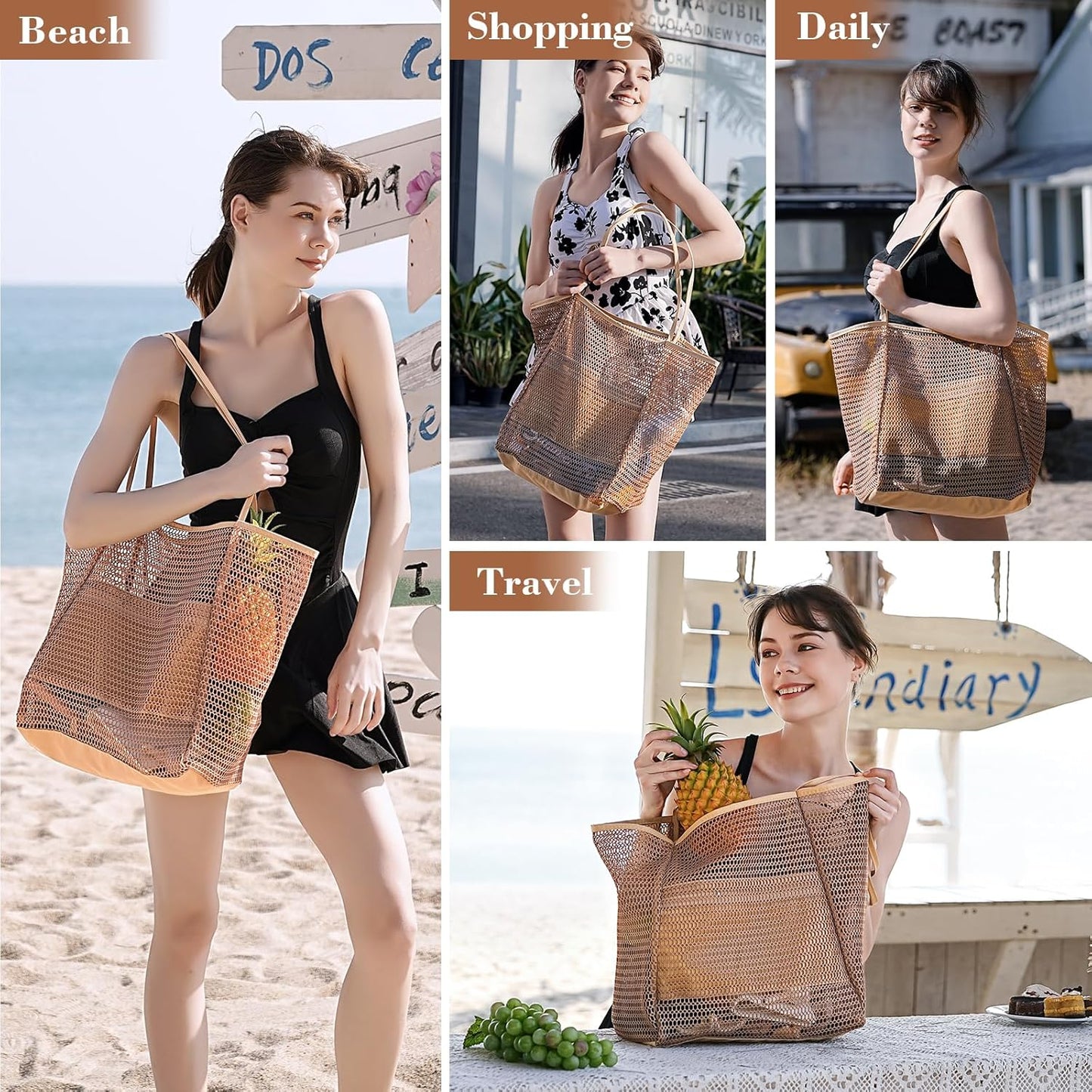 Mesh Escape - Packable Beach Tote