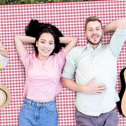 Lake Eildon Gingham Picnic Rug - friends picnic lifestyle