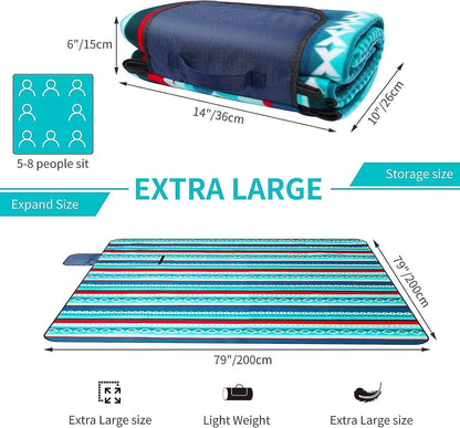 Bribie Sands Picnic Rug - folded storage size