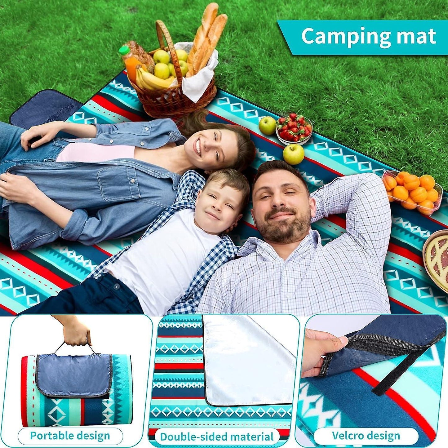 Bribie Sands Picnic Rug - family picnic lifestyle