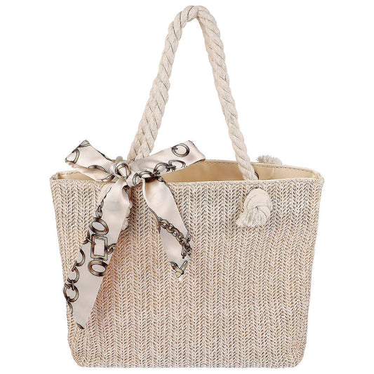 Whitehaven Straw Tote - product view