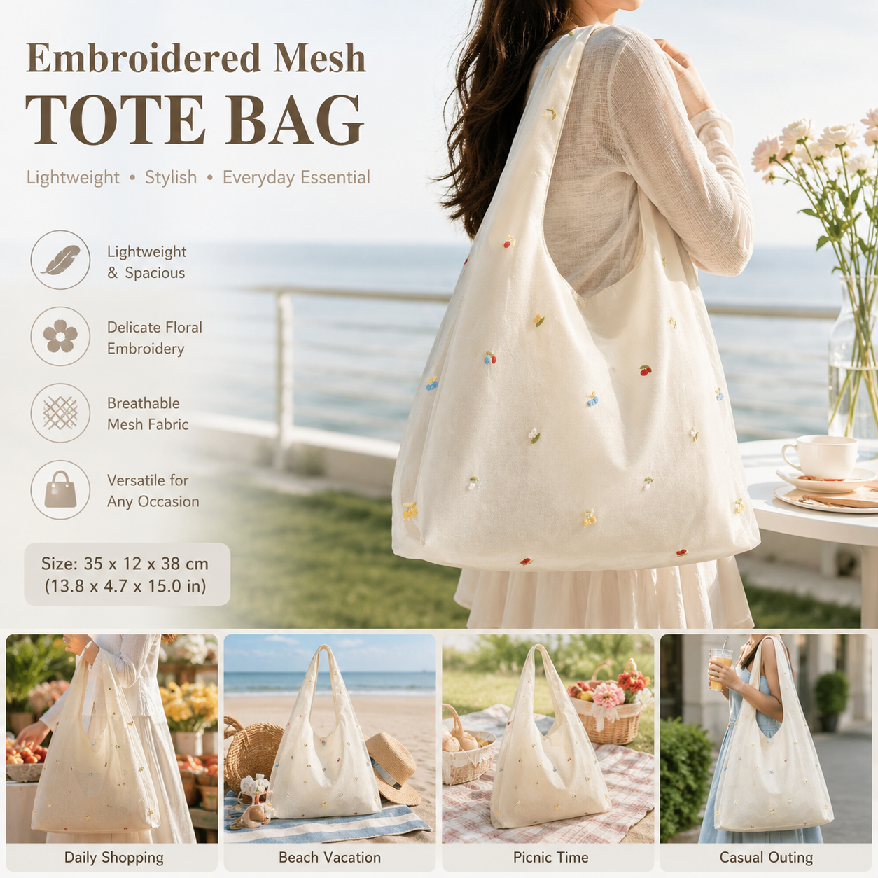 Turquoise Bay - Beach Tote